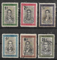 1952 Cuba Personajes 6v - Used Stamps