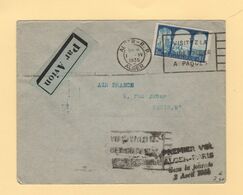 Algerie - Premier Vol Alger Paris Dans La Journee - 2 Avril 1935 - Airmail