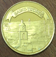 83 SAINT TROPEZ MÉDAILLE TOURISTIQUE SOUVENIRS EN COULEURS SANS DATE JETON MEDALS COINS TOKENS - Autres & Non Classés