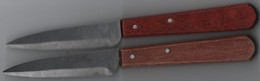 Deux  Couteaux   Pradel Inox France Manche Bois - Couteaux