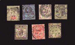 GRANDE BRETAGNE  Lot De 7 Timbres Entre 1887 Et 1929 Oblitérés  N° 92, 93, 94, 95, 112, 140 Et 181  Cote 25€ - Collections