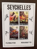 SEYCHELLES Chauve Souris, Bat, Muerciélago.Yvert  BF 17. ** MNH - Vleermuizen