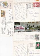 Lot 6 Timbres ANDORRE  S / Cartes Postales 10x15 - Brieven En Documenten