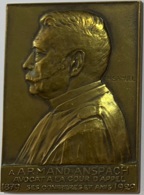Médaille Bronze. Armand Anspach. Avoct à La Cour D'Appel 1979-1929. Ses Confrères Et Amis. Ch. Samuel - Unternehmen