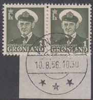 1950. Frederik IX. 1 ØRE. RAVNS STORØ 10.8.56  (Michel 28) - JF364861 - Used Stamps