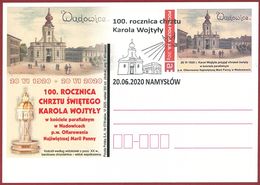 POLAND 2020. 100th Anniversary Of The Baptism Of Karol Wojtyła (Pope John Paul II), Church In Wadowice. Personalized - Lettres & Documents