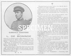 Foto Van Doosprentje Lode De Boninge  - Wevelgem - Wevelgem