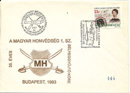 Hungary Cover With Special Postmark And Cachet Budapest 24-4-1998 - Lettres & Documents