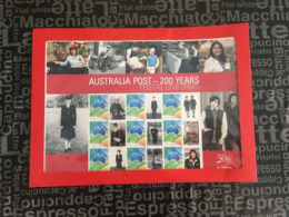 (30-07-2020 [B] ) Australia - Australia Post 200 Years - Postal Uniforms (personalised Stamps Sheet) - Sheets, Plate Blocks &  Multiples