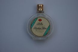 Flacon Vintage - Eau De Cologne Ruban Bleu - Miniatures Modernes Vides