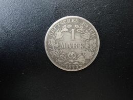 ALLEMAGNE * : 1 MARK   1873 D   KM 7     TB+ - 1 Mark