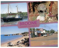 (G 12) Australia - WA - Broome (4 Views ) With Cable Beach Postmark In Red - 1994 - Broome