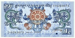 Bhutan - 1 Ngultrum - 2013 - Unc. - Pick 27.b -  Serie I1 - Bhoutan