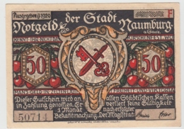 (D1206) Geldschein 50 Pf. Notgeld D. Stadt Naumburg 1920 - Sonstige & Ohne Zuordnung