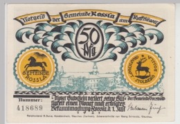 (D1203) Geldschein 50 Pf. Notgeld D. Gemeinde Rossla Am Kyffhäuser 1921, Motiv 4 - Autres & Non Classés