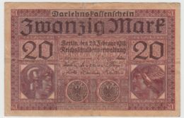 (D1178) Geldschein Darlehenskassenschein 20 Mark 1918 - Sonstige & Ohne Zuordnung