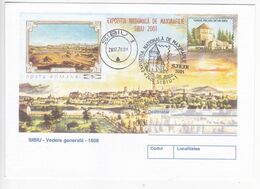 Romania , Roumanie , 2001 , Sibiu , The Fortress , National Philatelic Exhibition , Special Cancell, Pre-paid Envelope - Marcofilie