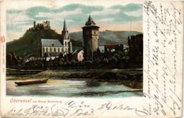 CPA AK Oberwesel Mit Ruine Schonburg GERMANY (1011015) - Oberwesel