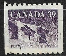 Canada 1990. Scott #1194B (U) Canadian Flag - Roulettes