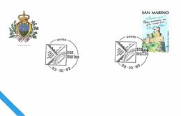 SAN MARINO - COVER 800L 1992 //ak896 - Briefe U. Dokumente