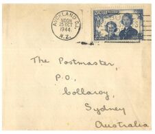 (G 27) Older Cover - Posted From New Zealand To Australia - (1944) - Lettres & Documents