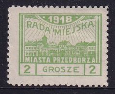 POLAND 1918 Przedborz Local Fi 7B T.1 Mint Hinged ZL10 - Variedades & Curiosidades