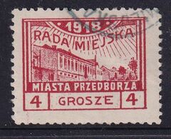 POLAND 1918 Przedborz Local Fi 8B T.3 Used ZL10 - Variétés & Curiosités