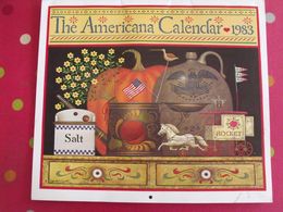 Calendrier Américain. The Americana Calendar 1983. Illustré Par Charles Wysocki. Art Naif - Big : 1981-90