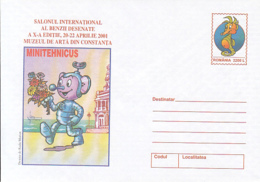 89210-CONSTANTA INTERNATIONAL CARTOONS FESTIVAL, CHILDRENS, COVER STATIONERY, 2001, ROMANIA - Bambole