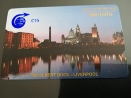 ST . HELENA GPT THE ALBERT DOCK-LIVERPOOL DEEP NOTCH  1CSHB  15 Pound MINT **2933** - Sainte-Hélène