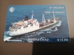 ST . HELENA GPT  RMS St HELENA  5CSHC  15 POUND MINT New  Logo C&W ** 2935** - St. Helena Island