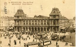 Belgique - Bruxelles - Gare Du Nord - Tramways - Albert Nº 52 - Ecrite, Timbrée - Nahverkehr, Oberirdisch
