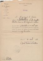 République Française - Le Minsitre De La Guerre Informe M. Schaller (Colonel De Réserve)... Rayé Des Cadres. 10/4/1903 - Militaire Stempels Vanaf 1900 (buiten De Oorlog)