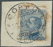 1923 CORFU USATO EFFIGIE 60 CENT - RA28-9 - Corfou