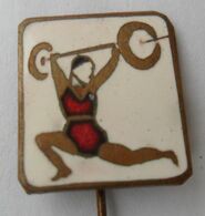 WEIGHTLIFTING  PINS BADGES P4/5 - Weightlifting