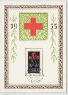 Saarland 1955 Rotes Kreuz Maximumkarte - Tarjetas – Máxima
