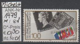 1990 - BRD - SM  "Tag Der Briefmarke 1990"  100 Pfg. Mehrf.  (1479o 01-04   Brd) - Autres & Non Classés