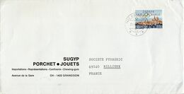 SUISSE SEUL SUR LETTRE POUR LA FRANCE 1984 - Otros & Sin Clasificación