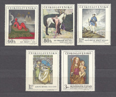 Czechoslovakia 1968 MNH ** Mi 1839-1843 Sc 1589-1593 Art, Gemälde. Tschechoslowakei - Andere & Zonder Classificatie