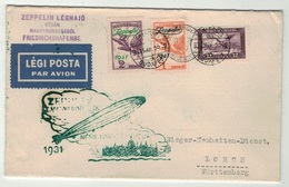 Hongrie // Poste Aérienne // Vol Zeppelin Pour Lorch (Württemberg) 1931 - Altri & Non Classificati