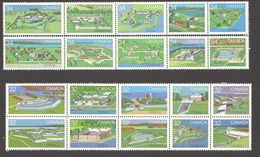 1983-5  Canadian Forts  Series 1 & 2 From Booklets Sc 983-992, 1050-9 MNH ** - Other & Unclassified