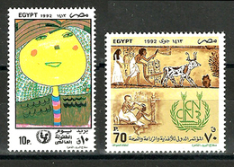 Egypt - 1992 - UN Day - Children’s Day - Intl. Conference On Food Agriculture And World Health - MNH (**) - Otros & Sin Clasificación