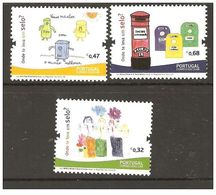 Portugal 2009 -  School Mail - Childrens Drawings Stamp Set Mnh - Autres & Non Classés