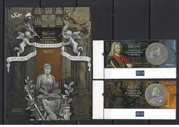 Portugal 2020 - 300 Years Foundation Royal Academy Of History Stamp Set Mnh - Autres & Non Classés