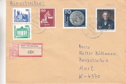 Berlin - Lettre Recom De 1990 - Oblit Reitzenhain - Vignette De Marienburg - Historicien - - Andere & Zonder Classificatie