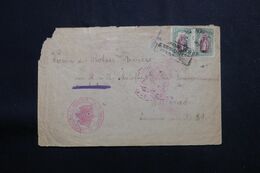 BULGARIE - Enveloppe De La Croix Rouge Pour Gouvernement à Belgrad En 1917 , Voir Cachets Recto / Verso  - L 65964 - Otros & Sin Clasificación