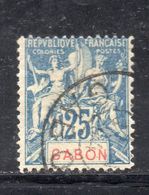 XP3844 - GABON 1904 , 25 Cent Yvert N. 23  Usato - Autres & Non Classés