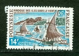 Bateau, Pirogue; Polynésie Française / French Polynesia; Scott # 220; Usagé (3366) - Gebruikt