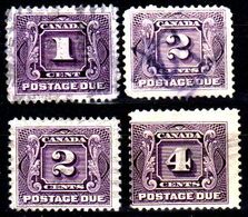 B367-Canada: TAXE 1906-1928 (o) Used - Senza Difetti Occulti - - Port Dû (Taxe)