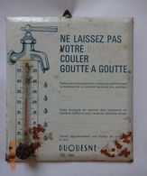 PLAQUE THERMOMETRE . - . ETABLISSEMENT DUQUESNE  ( EURE ). USURE DU TEMPS - Landwirtschaft